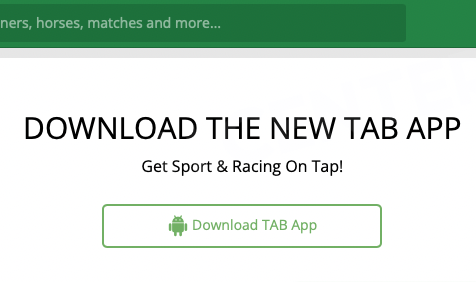 “Download the new TAB app” button.