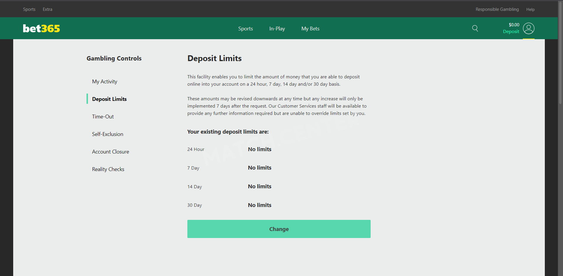Set A Deposit Limit