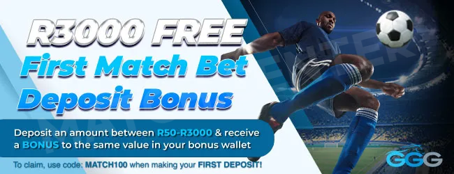 R3000 Free First Deposit bonus at GG Gaming