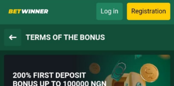 200% First Deposit Welcome Bonus at BetWinner Nigeria