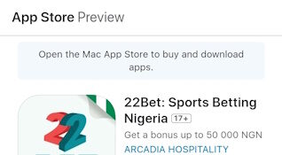 22Bet app on App Store
