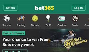 Bet365 free bet every week with Goals Giveaway promotion