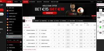 Betiton sports betting homepage