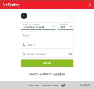 Sign Up to Ladbrokes
