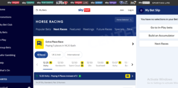 Betting sites horse racing: Sky Bet horse racing bets page