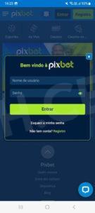 O processo de login no Pixbet app não deixa muito espação para dúvidas.