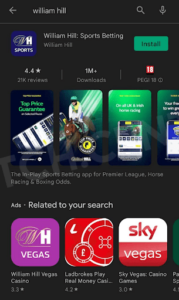 Best sports betting app Android: William Hill App in Google Play UK