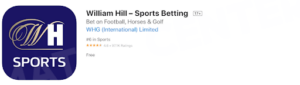 Downloading William Hill Sports App icon in App Store