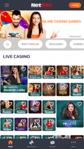 Live casino section