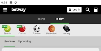 Betway mobile Webseite