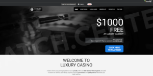 Luxury Casino main page