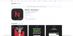 macOS Neobet App im Apple App Store