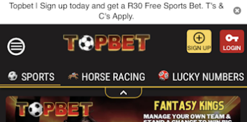 Topbet mobile site