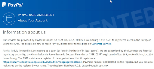 PayPal General Info
