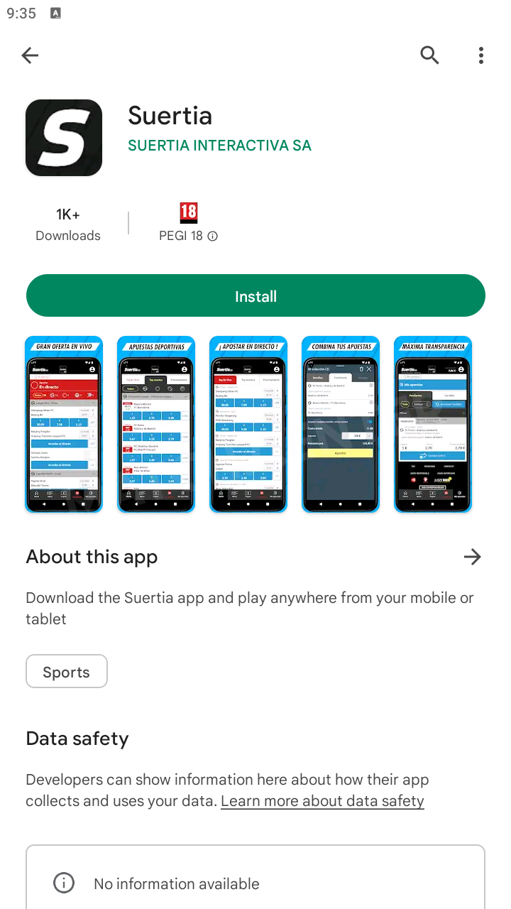 Suertia app en Google Play